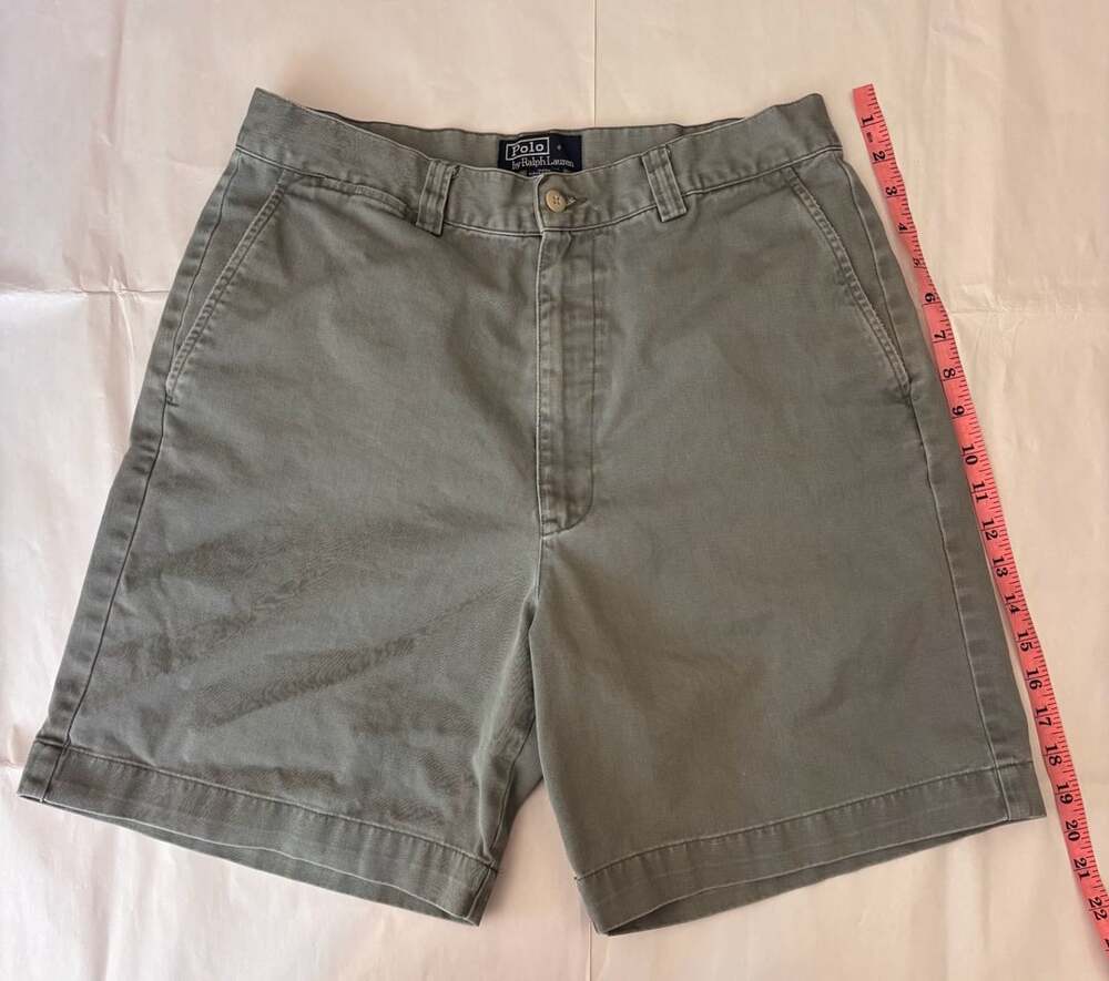 Polo Ralph Lauren Chino Shorts Men Size 32 Gray Cotton